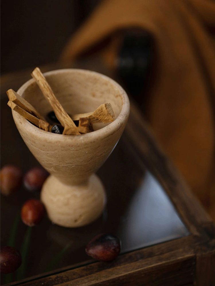 Natural Marble Incense Holder