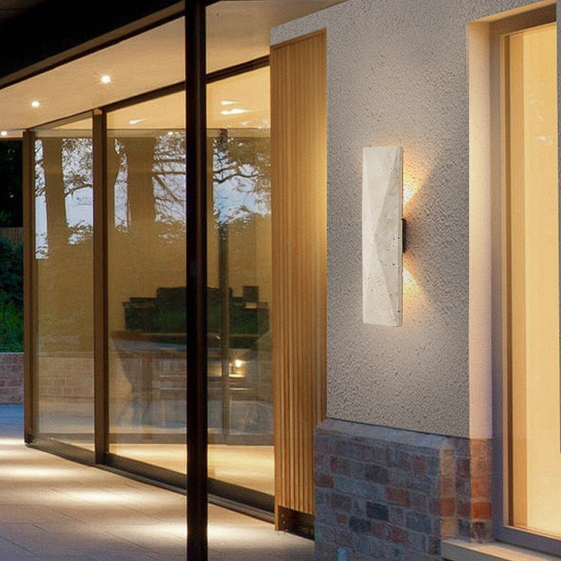 Outdoor Stone Wall Lamp