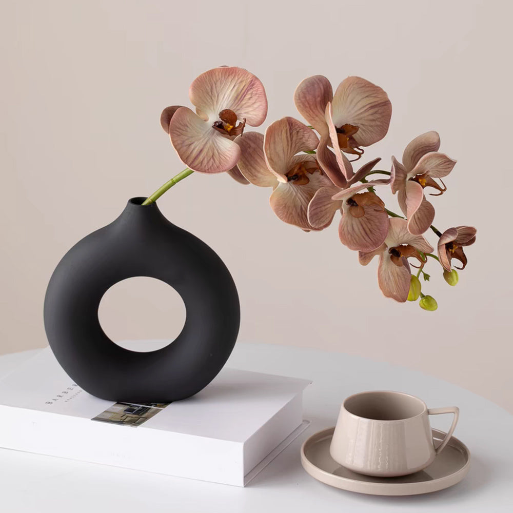 Black Oval Vase