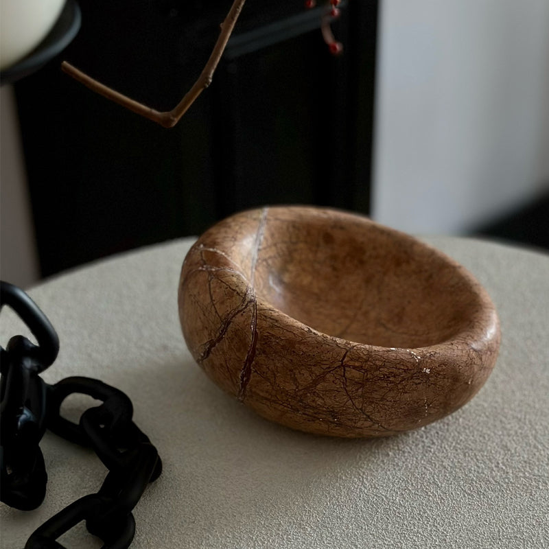 Brown Marble Stone Bowl