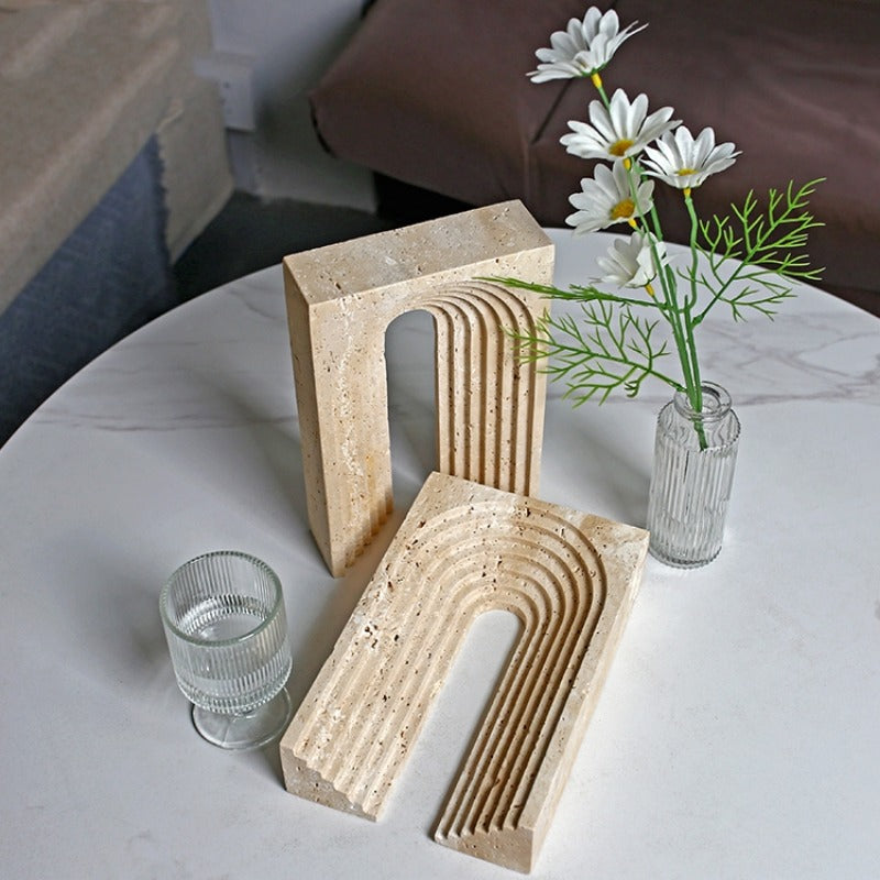 Travertine Stone Table Art